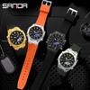 Sanda Octagonal Multifunctional Luminous Waterproof Men's Watch