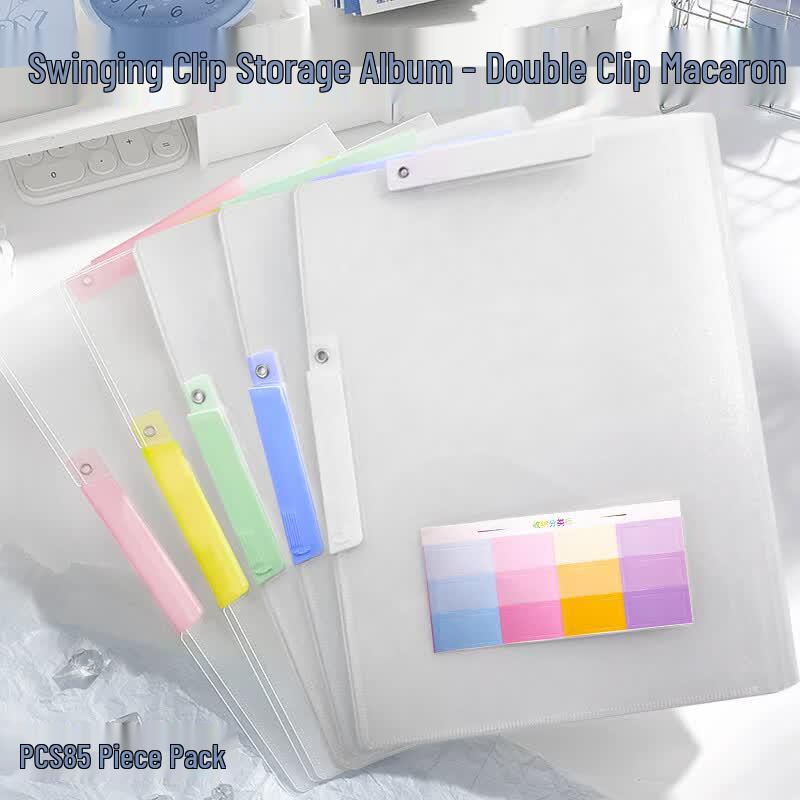 Meng Ke Xiong 5-Pack Swing Clip PP File Folders