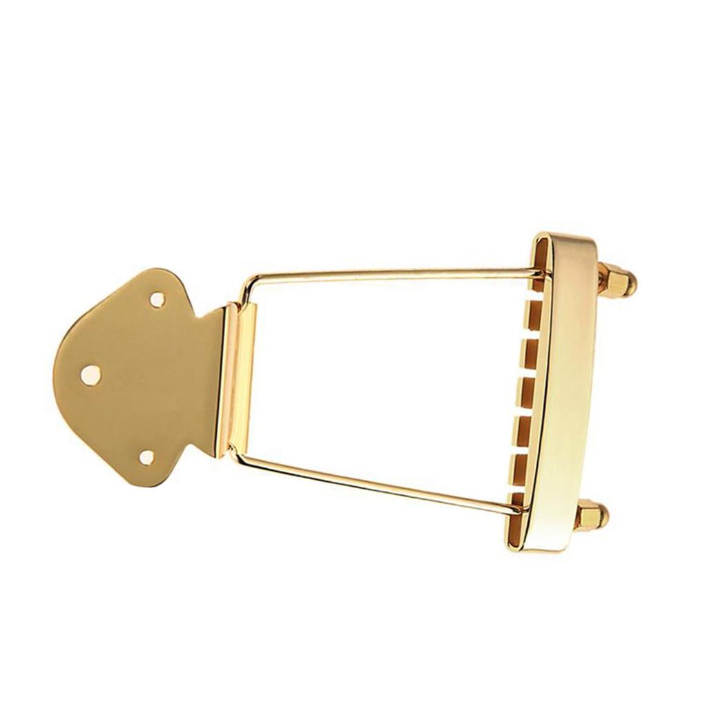 6 String Guitar Trapeze Tailpiece Bridge Replacement Parts for Jazz Electric Archtop Guitar Bass