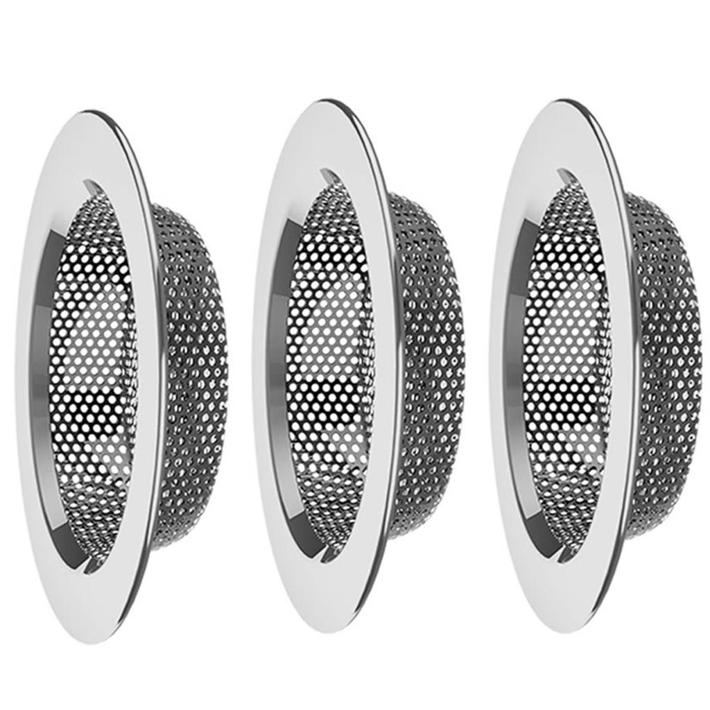 3Pcs Metal Kitchen Sink Strainer Basket Corrosion Resistant Mesh Sink Debris Catcher for Effective Food Waste Enduring