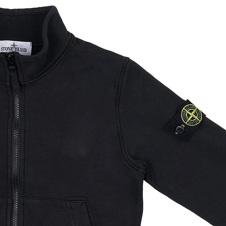 STONE ISLAND Jacket Kids Solid Color Zipper Logo Long Sleeve Kids Jackets Black 791661120-V0029