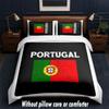 Portugal Design Bed Bedding Set 1 Duvet Cover + 2 Pillowcases Soft Breathable Household Bed Linens