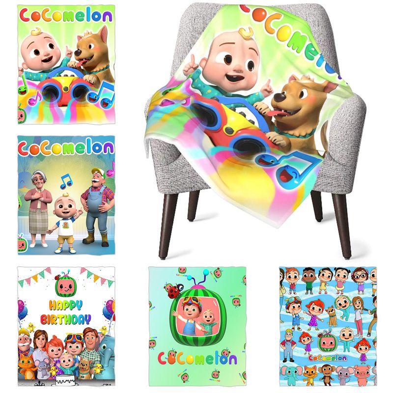 Ultra Soft Cocomelon Flannel Blankets For Kids Warm Comfortable And Cozy Gift