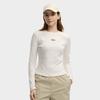 Fila Original Casual Simple Slim Fit Short Knit Long Sleeve T-Shirt Women Tops Cloud-White F11W549208FIV