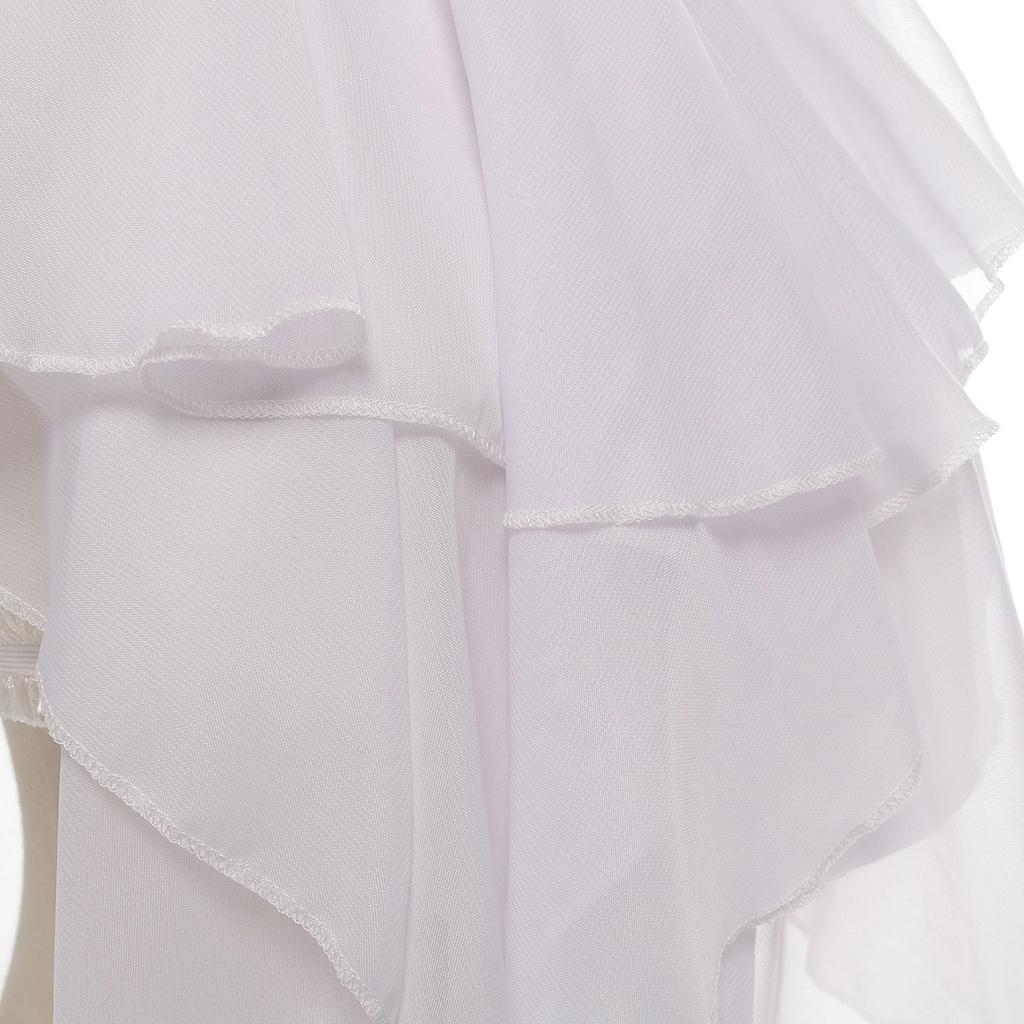 Unisex Renaissance Elisabethanischer Falscher Kragen Mittelalterlich Kolonialer Jabot Gerüschtes Abnehmbares Halbshemd Blusen für Party