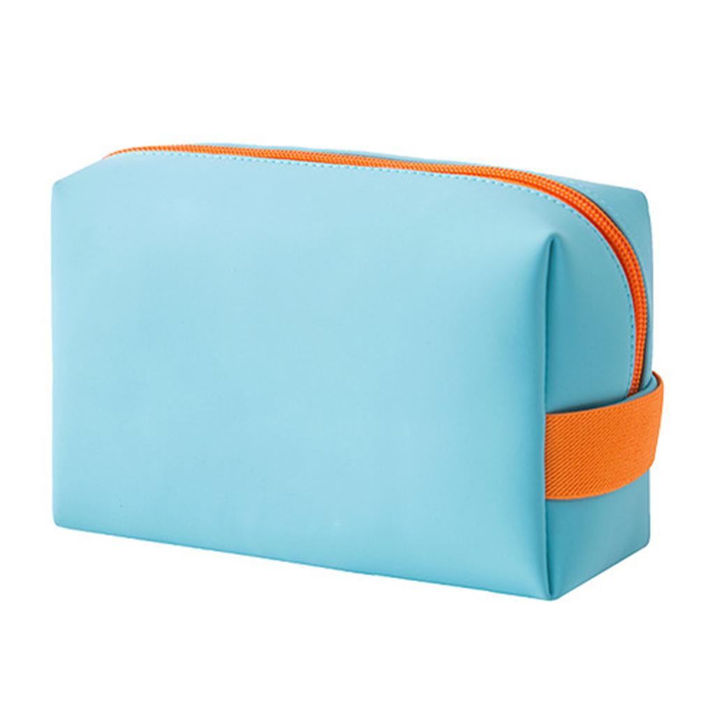 Travel Makeup Bag PU Leather Waterproof Large Capacity Portable Fashionable Cosmetic Bag