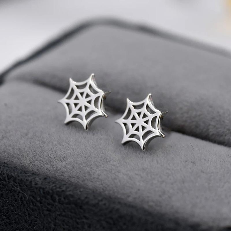 

Серьги-гвоздики «Паутина», аксессуары на Хэллоуин «Темперамент», модные украшения для женщин