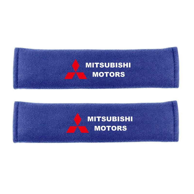 

Car Seat Belt Cover Styling Cotton Safety Shoulder Protector for Mitsubishi Lancer 10 3 9 EX Outlander 3 ASX L200 Ralliart синій