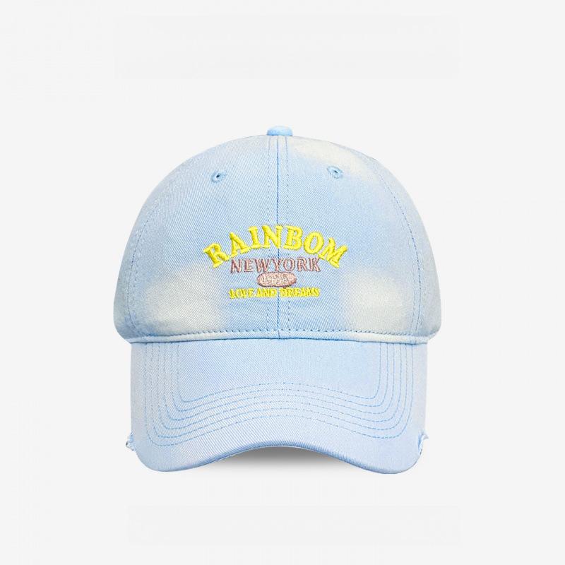 Spring And Summer Retro Letter Embroidery Red Baseball Cap Girls Show Their Faces Small Peaked Caps Male Tide