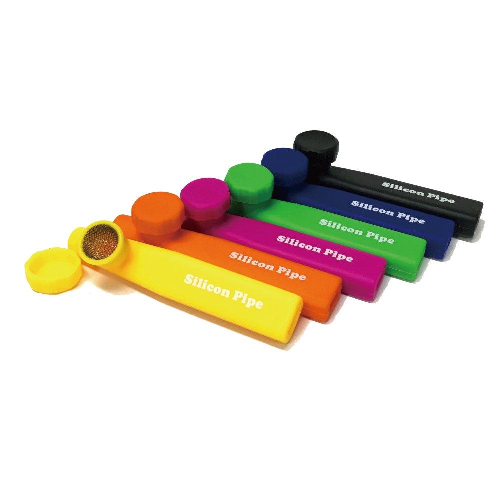 Silicone Hand Pipe with Compatible with Available In 6 Colors Lid, Tune/actiTube Filters, (Pink)