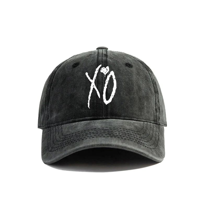 2025  XO The Weeknd Baseball Cap Distressed Hats Cap Unisex Retro Outdoor Summer Adjustable Dad Hat  Fashion