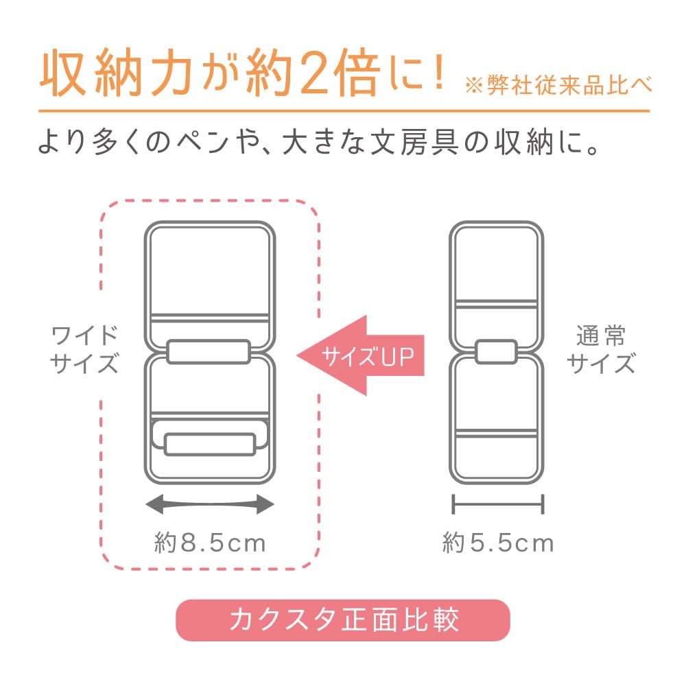 Sonic Kakusta Portable Pencil Case with Wide Light Drawer, Blue, FD-2045-LB