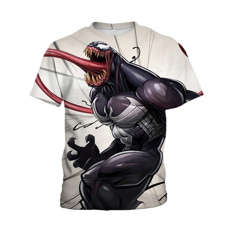 Marvel Avengers Harajuku Style T-Shirt Men Summer New Iron Man Spider-Man