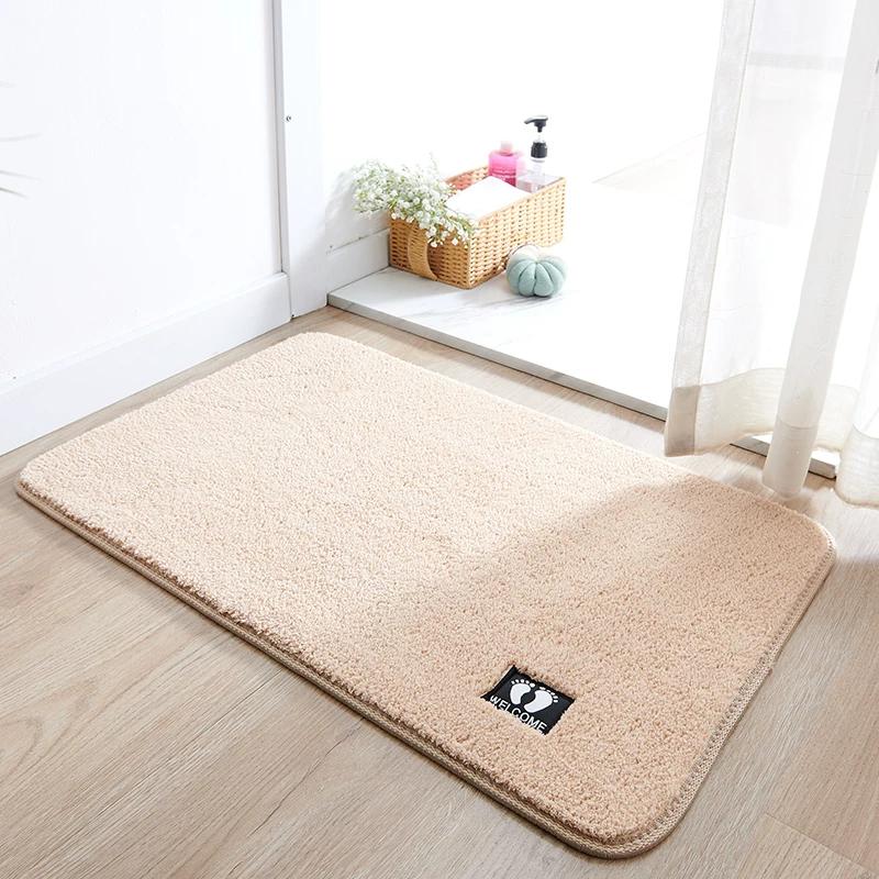 Bathroom Floor Mat, Water-Absorbent, Non-Slip Mat for Bathroom Entrance, Toilet Doorway, Kitchen Door Mat, Household Carpet, Bathroom Mat