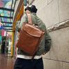Retro Herrenrucksack mit großer Kapazität aus weichem Leder Studentenrucksack