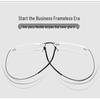 Ultraleichte randlose Lesebrille für Herren & Damen - Stilvolles High-End-Design für mittelalte und ältere Benutzer