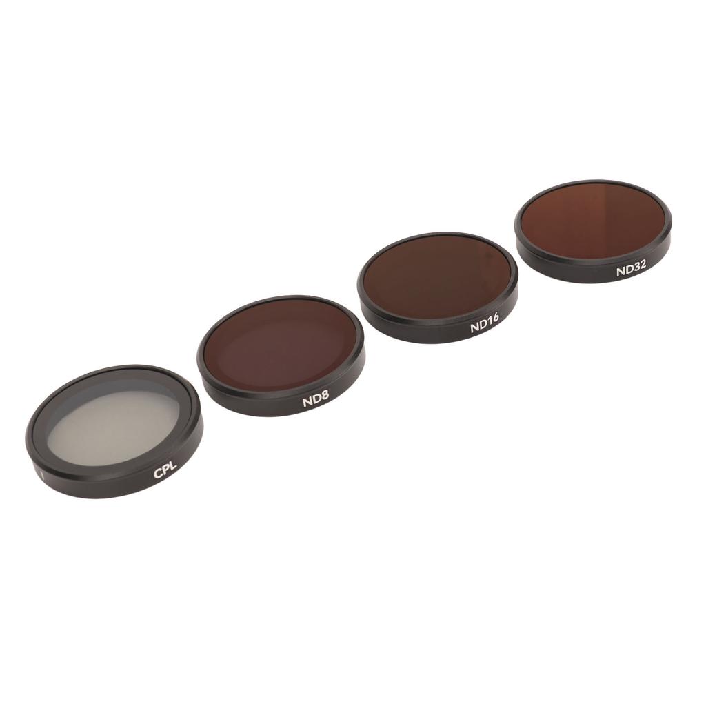 4 Pack Action Camera Fiter Set Aluminum Alloy Frame Include CPL ND8 ND16 ND32 Lens Filter for