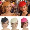 Felt Headband Fascinator Caps Mesh Ribbons Headress Fashion Womens Vintage Hat Headband  Wedding