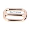 10PCS Zinc Alloy Strap Keeper Buckle Flat Shape Belt Slide Buckle  Clothing Accessories