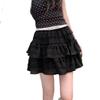 Women's White Lace Puffy Mini Skirt - High-Waisted A-Line Ballet Style, Summer 2026 Collection.