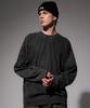 EZKATON New Season Pigment Long Sleeve T-Shirt Deep Gray Kmlt6811
