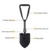 Lopată pliabilă militară multifuncțională Durabilitate ridicată Dimensiune compactă Lopată portabilă de săpat pentru camping Instrument multiplu pentru rucsac