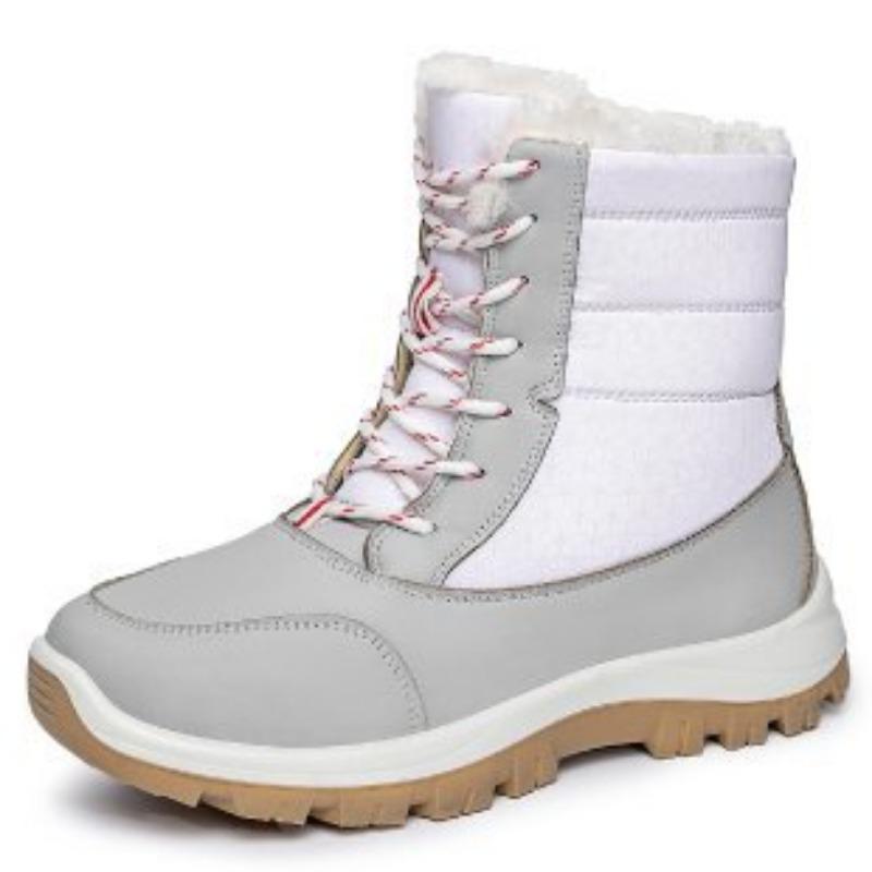 Men Women Plus Size Winter Warm Snow Boots Padded Lining Waterproof Ankle Boots Anti-slip Outdoor Hiking Mountaineering Sports Boots