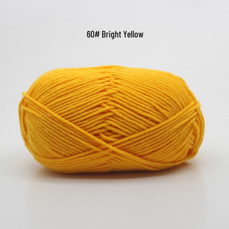 Fir de Bumbac Pieptănat cu 4 Fire pentru Căciulă și Fular Tricotate Manual pentru Bebeluși