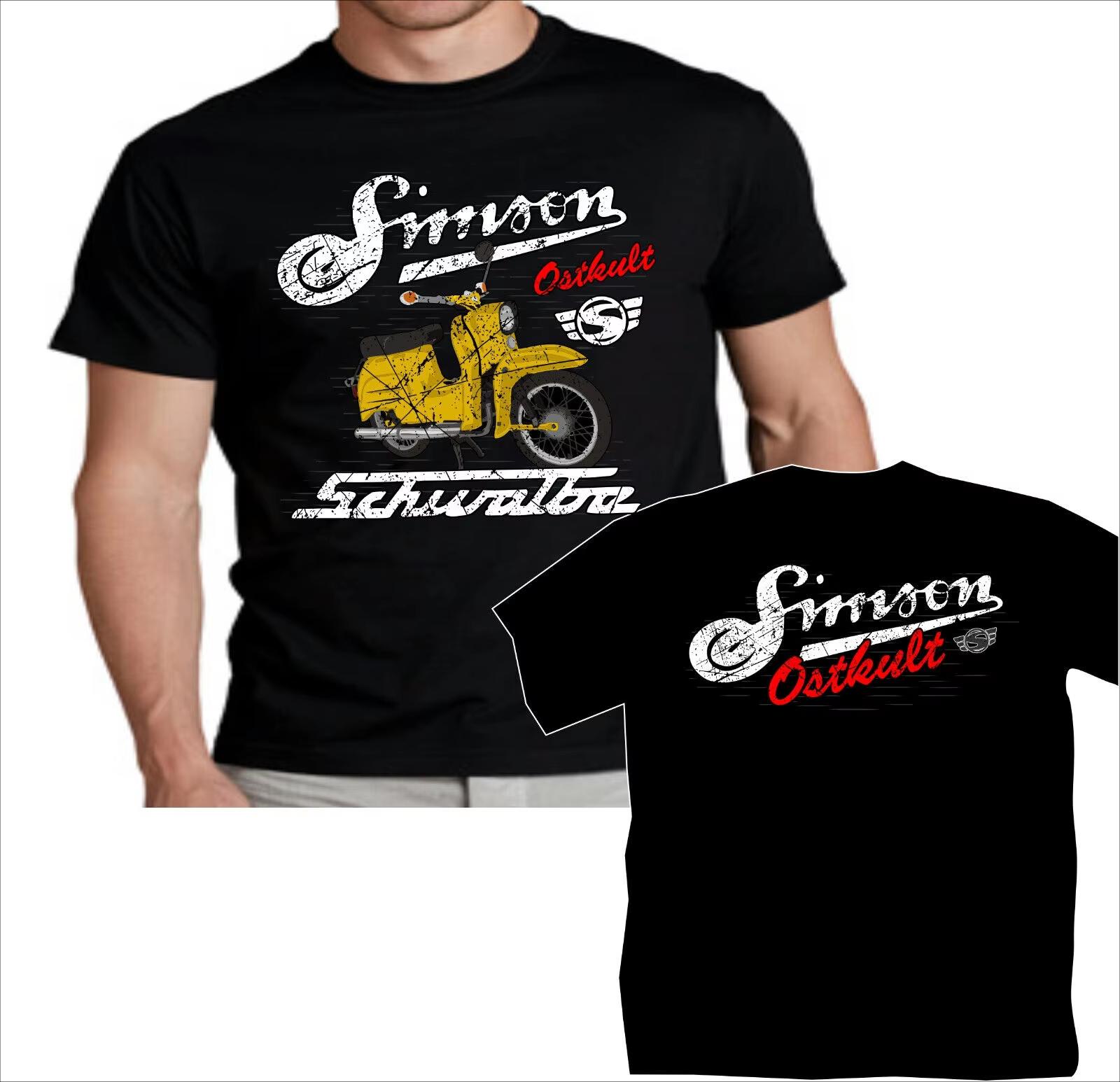 

Simson Красный, Синий и Зеленый Ласточка KR51 Мотоциклетная Футболка 100% Хлопок Круглый Вырез Короткий Рукав Летняя Повседневная Мужская Футболка Уличная Одежда 4XL