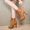 2025 Autumn/Winter Women's Versatile Stiletto Ankle Boots - Slimming Retro High Heel Martin Style