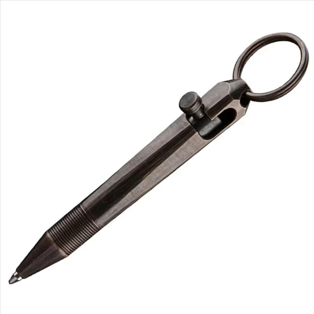 All-Metal Mini Brass Pen Easy Carry Neutral Ballpoint Pen Travel Pocket Pen  Writing Instruments