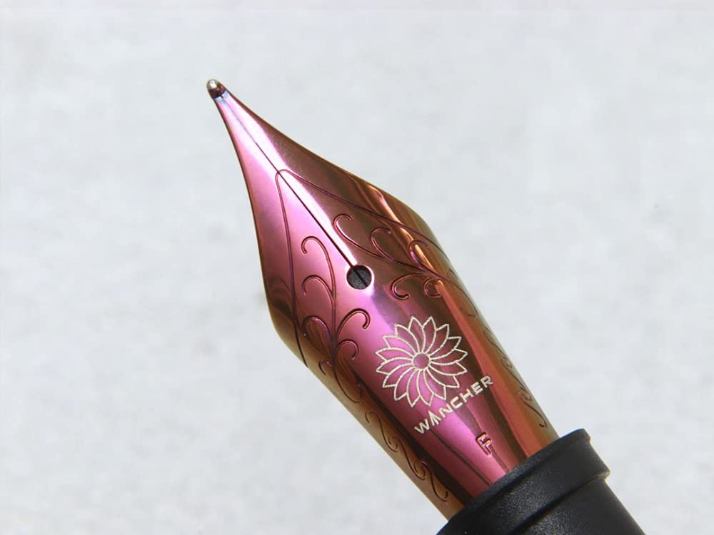 WANCHER Replacement Nib Jowo Nib In Russet Brown for Wancher Fountain Pens Fine German #6 (F Nib, Jowo)