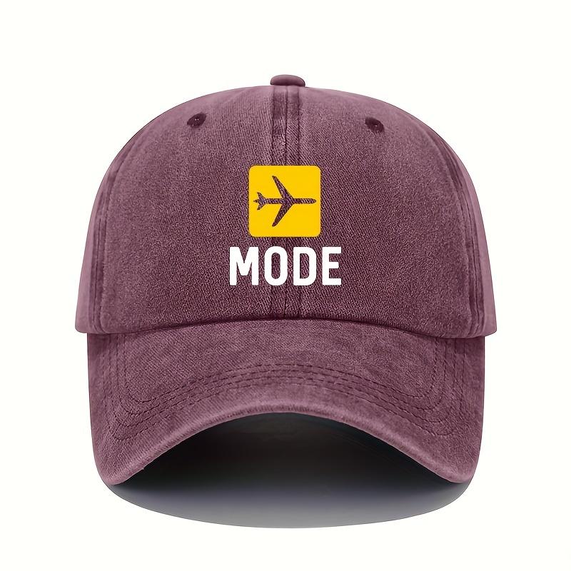 Fun printed baseball cap, retro lightweight washable cap, adjustable for men and women, suitable for sun protection, travel