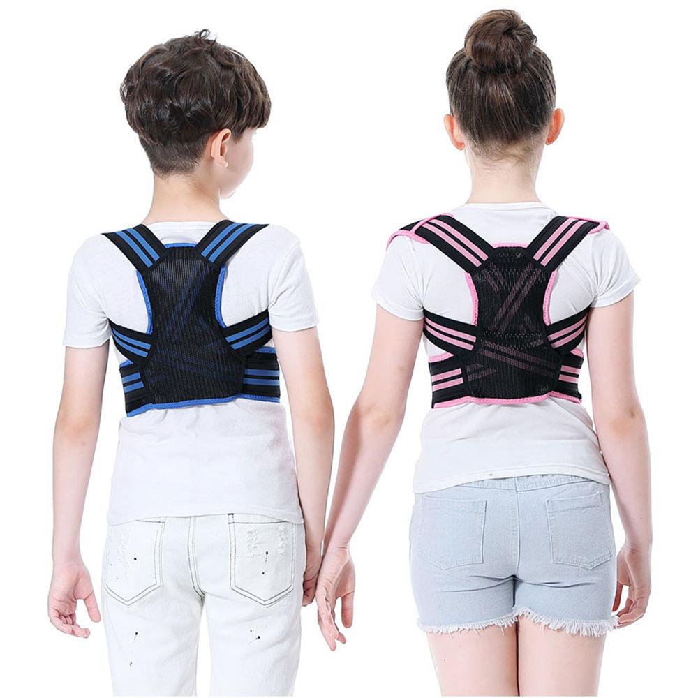 1 szt. Regulowany Korektor Postawy dla Dzieci Pas Podtrzymujący Plecy Dziecięcy Chłopięcy Dziewczęcy Gorset Ortopedyczny Kręgosłup Plecy Lędźwiowy Ramię Ortezy