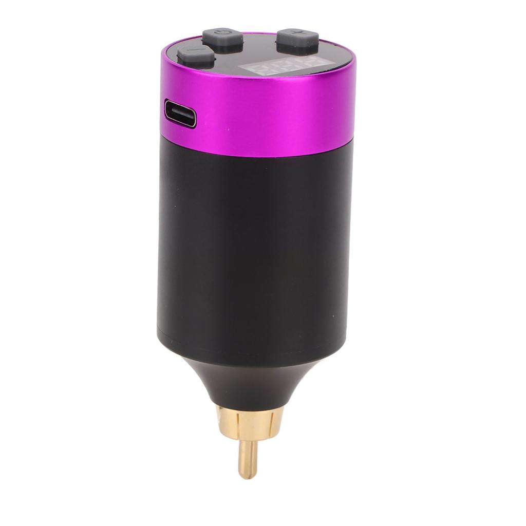 Wireless Tattoo Power Supply RCA Interface 1500mAh LED Screen Rechargeable Tattoo Machine Battery