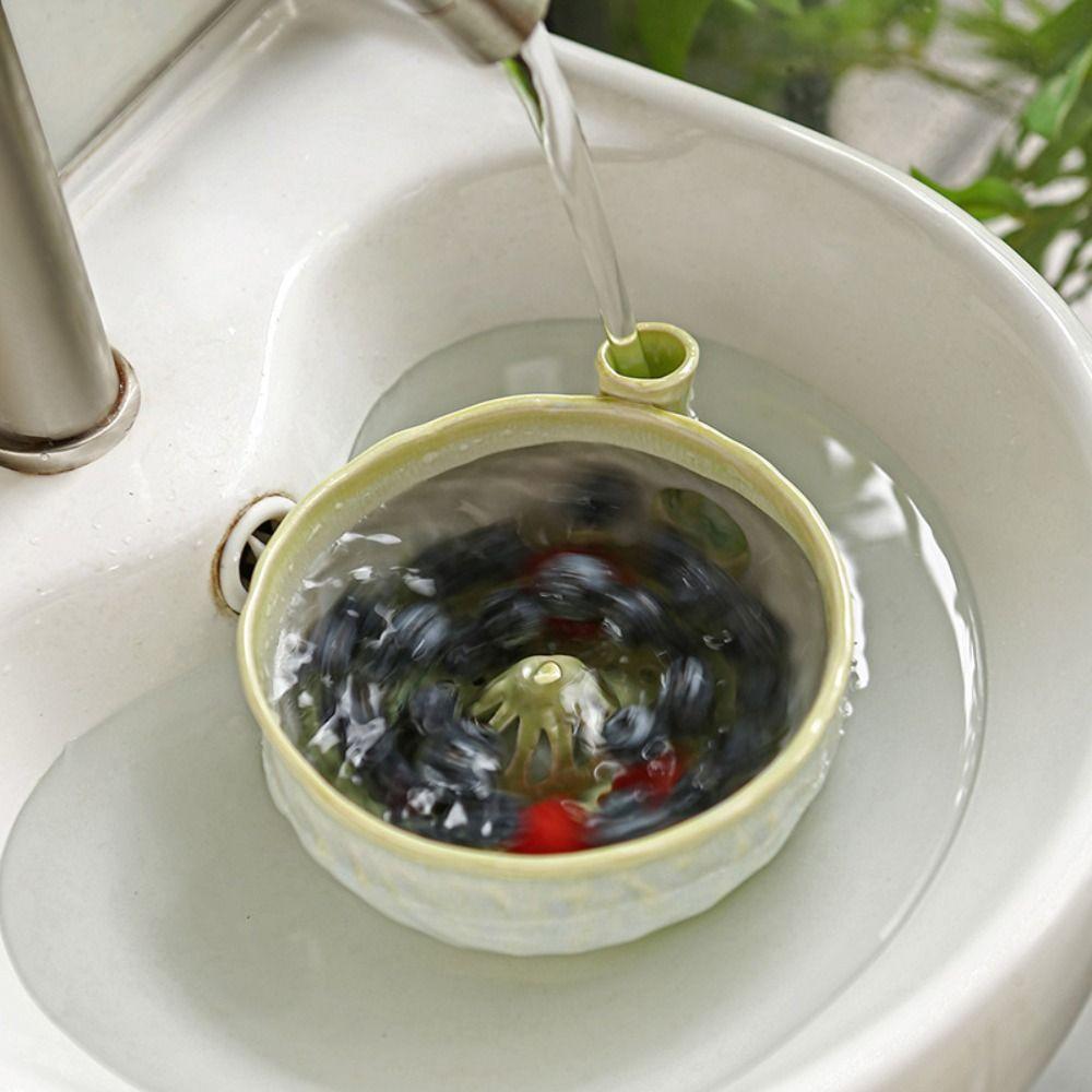 Self-spinning Fruit Washing Bowl Large Capacity Food Cleaning Basin  Food Cleaning