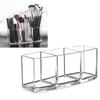 3 Grid Design Clear Makeup Brush Holder PS Acrylic Cosmetic Tools Organizer  Vanity