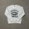 26 American Streetwear Graphic Print Crewneck Sweatshirt Loose Fit Teens