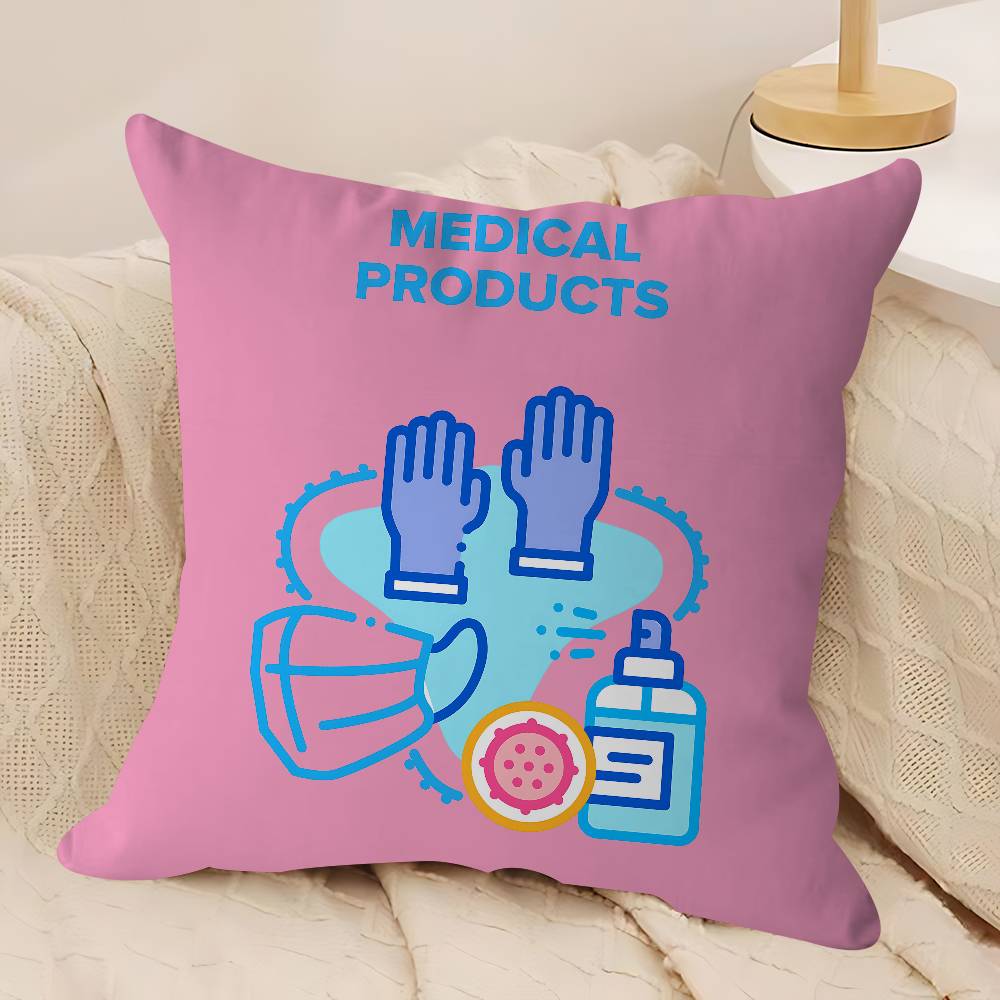 

Art Medical Items Cushion Cover Inches Farmhouse Decor Home Throw Pillow Covers For Couch Decorations 12x12Inch