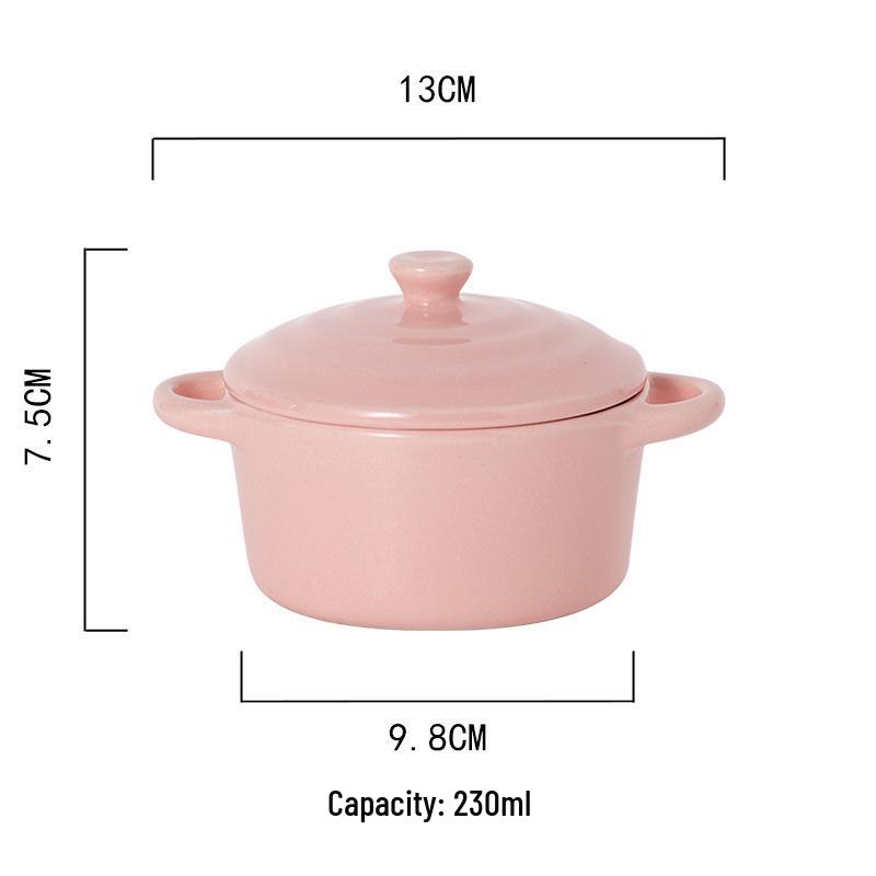 Microwave & Oven Safe Ceramic Stew Pot with Lid