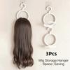 3pcs Hairdressing Collapsible Wig Stand Wig Organizer Portable Wig Display Rack  for Salon