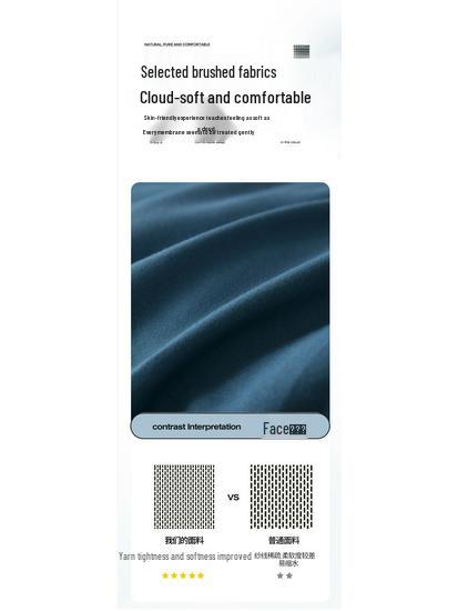 Brushed Dorm Bunk Bed Three-Piece Set: Pillow, Quilt & Mattress