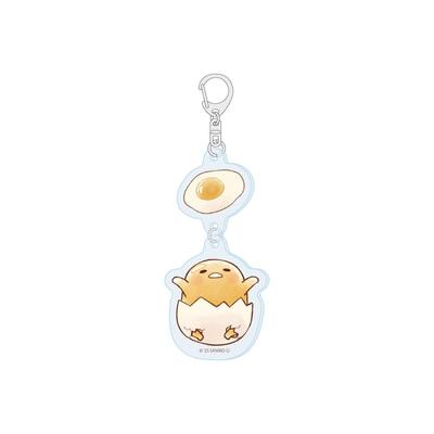 Gudetama 01 Gudetama A Design [Graph Art Illustration] Verbundener Acryl-Schlüsselanhänger