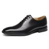[Foxsense] Men's Business Shoes, Leather Shoes, Genuine Leather Dress Shoes, High-Quality Gentlemen's Shoes, Oxford Style, Plain Toe, Premium Leather,