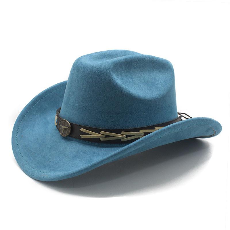 Knot Embroidered Wide Brim Hat With Polyester Wool For Spring Summer Cultural Fashion