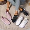 New Large Size with Drill Fly Weaving Breathable and Lightweight Casual Single Shoes Women's Shoes Walking Shoes Running Shoes