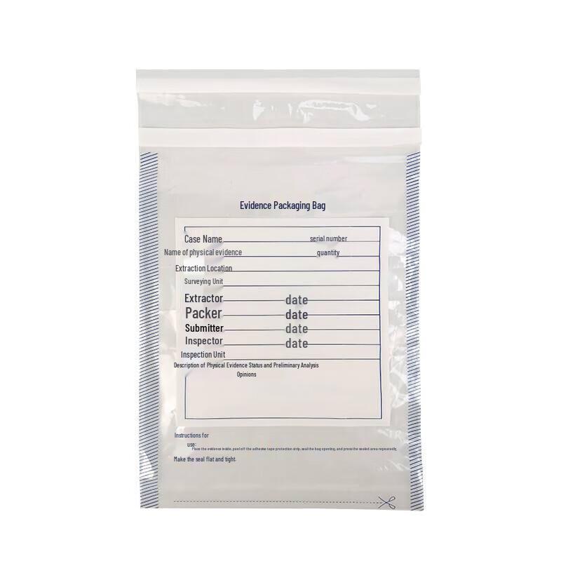 Chunsen PE Plastic Forensic Evidence Sealing Bags 100 bags