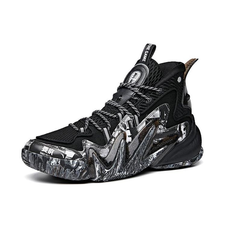 New Anta Berserk 2 Cushioning Anti Slip And Wear Resistant High Top Basketball Shoes Black 112031602-3
