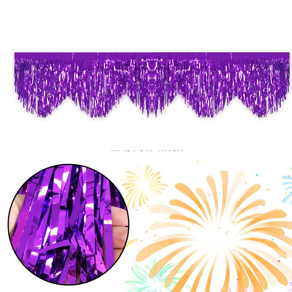 3PCS 50x200cm Wave Rain Silk Curtain Decorative Exquisite Glitter Rain Curtain PET Party Backdrop Curtains