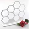 Top Quality Storage Silicone Mold Hollow Hexagonal Earring And Pendant Display Hanging Stand With Bottom Base Silicone Mold